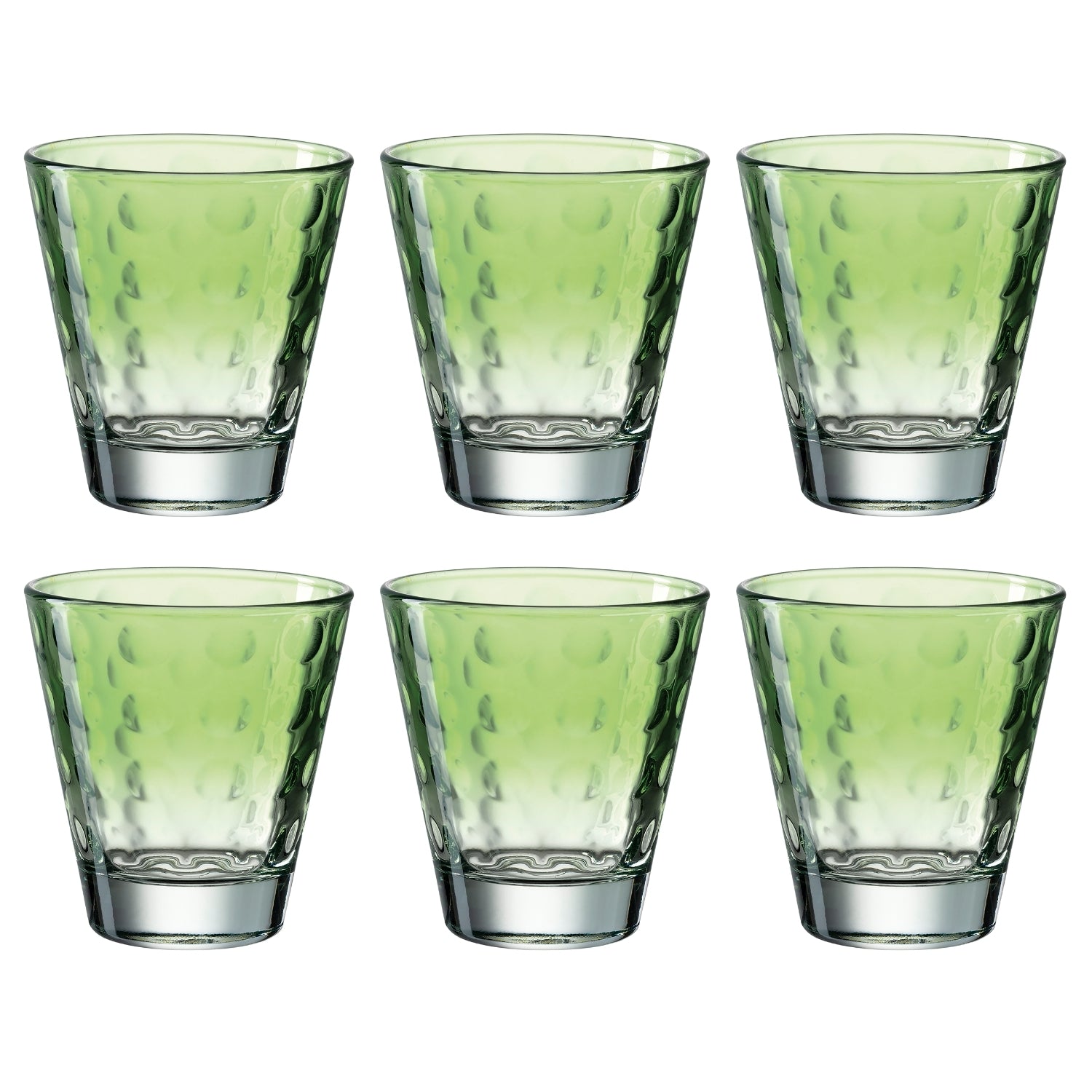 Trinkglas OPTIC 215 ml hellgrün 6er-Set