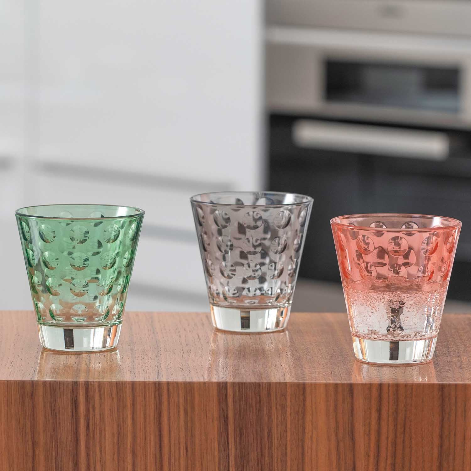 Trinkglas OPTIC 215 ml Pastell 6er-Set