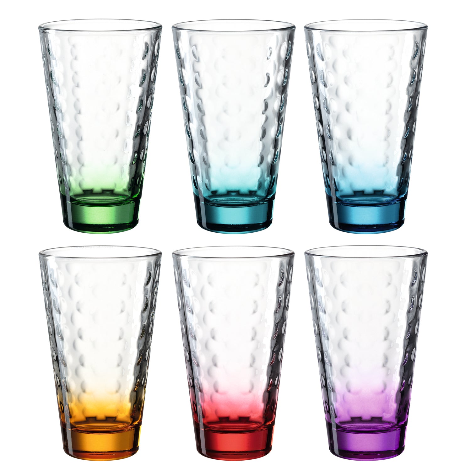 Trinkglas OPTIC 300 ml 6er-Set sortiert