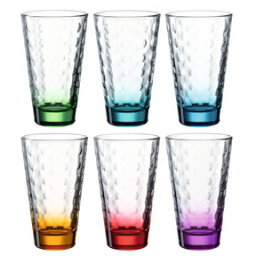 Trinkglas OPTIC 300 ml 6er-Set sortiert