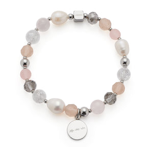 Armband HOPE silber/rose