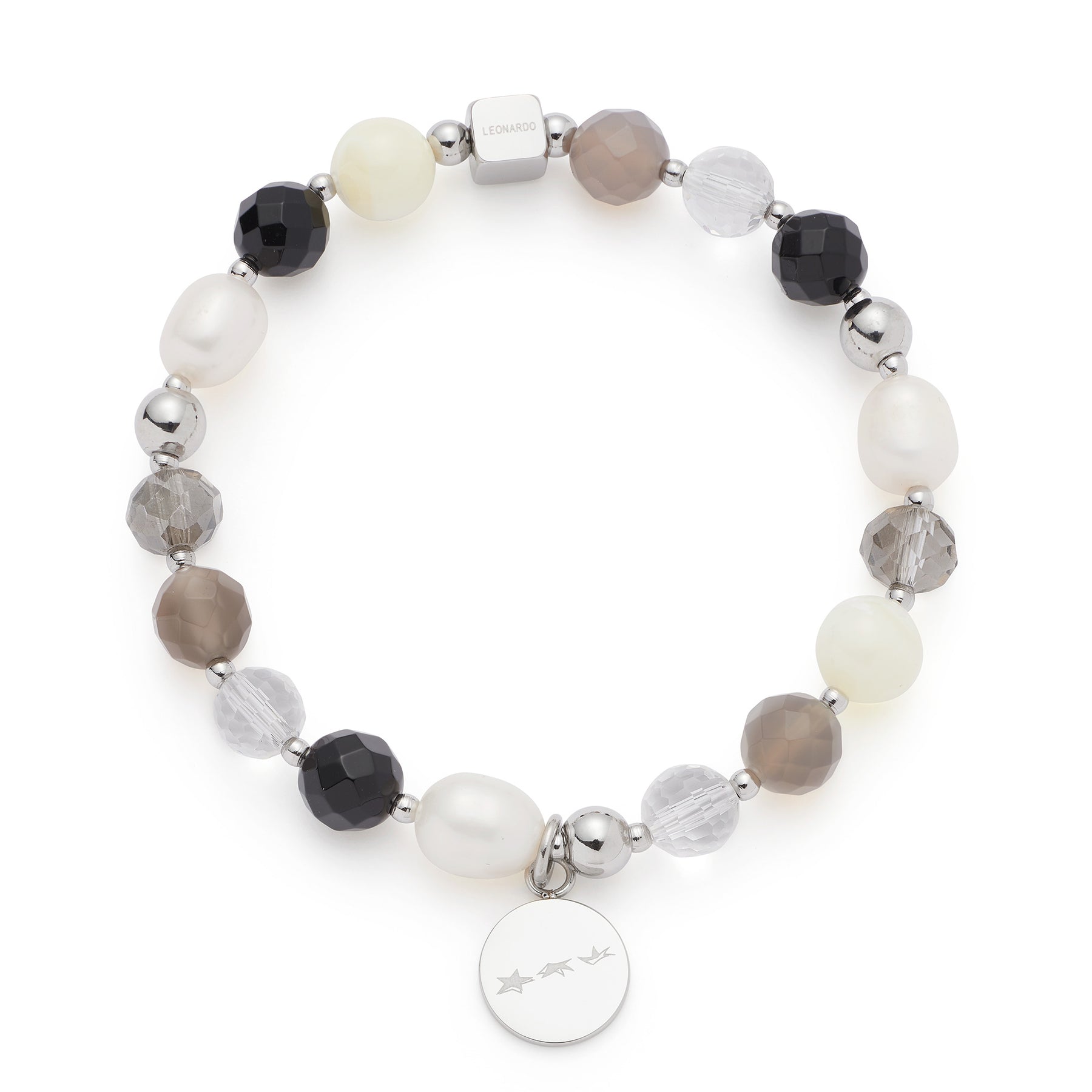 Armband HOPE silber/grau