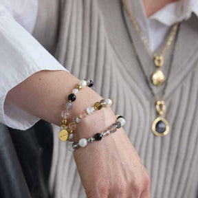 Armband HOPE silber/grau