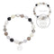 Armband HOPE silber/grau mit persönlicher Gravur