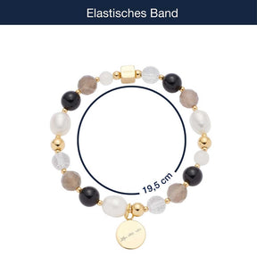 Armband HOPE gold/grau mit persönlicher Gravur
