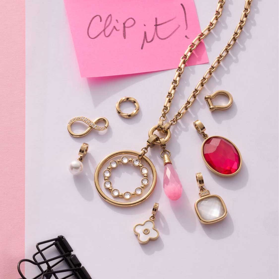 Anhänger VIRGINIA gold Clip & Mix