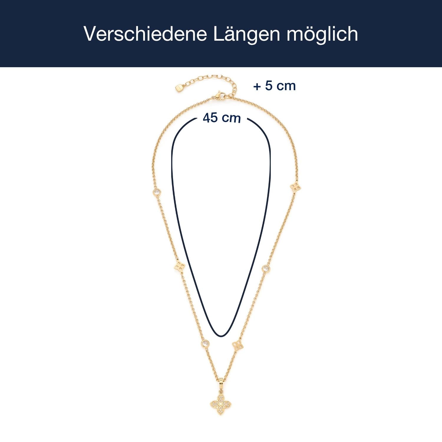 Halskette RUTH 45 cm gold