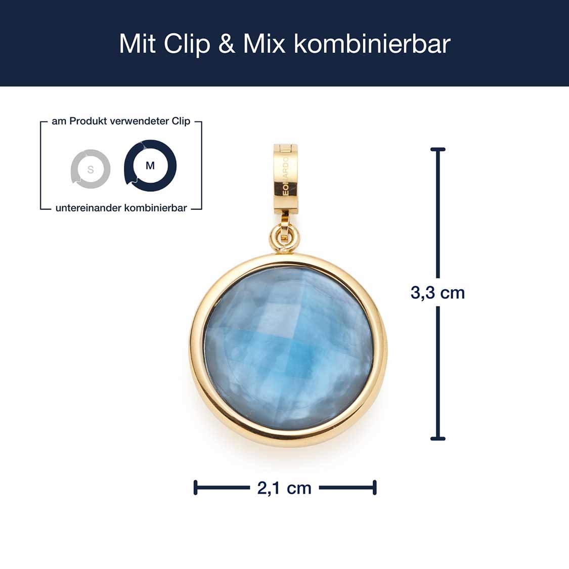 Anhänger MINKA gold Clip & Mix