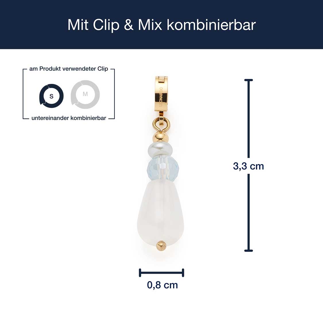 Anhänger JANE gold Clip & Mix