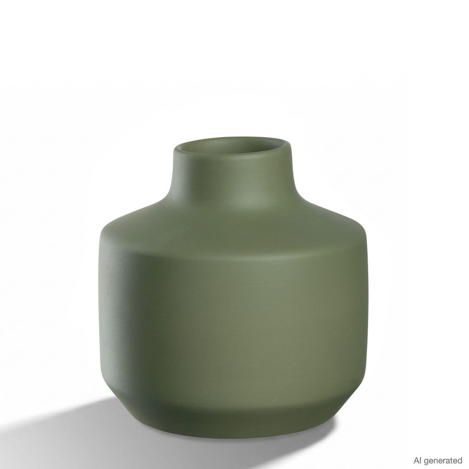 Keramikvase MILANO 19 cm grün