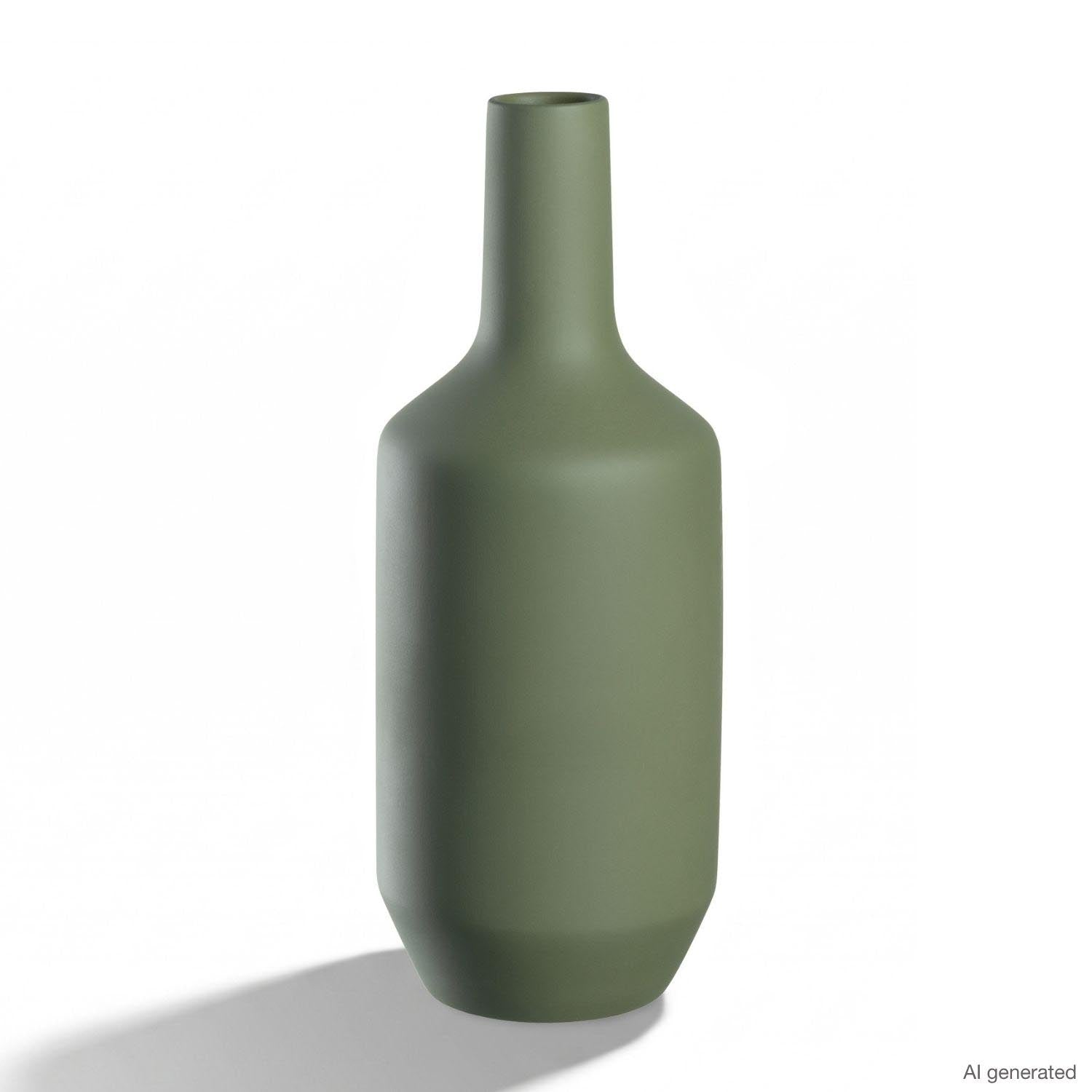 Keramikvase MILANO 40 cm grün