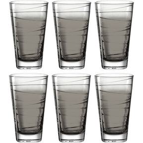 Trinkglas VARIO STRUTTURA 280 ml anthrazit 6er-Set