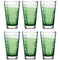 Trinkglas VARIO STRUTTURA 280 ml grün 6er-Set