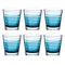 Trinkglas VARIO STRUTTURA 250 ml blau 6er-Set