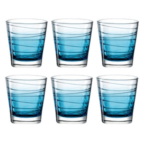 Trinkglas VARIO STRUTTURA 250 ml blau 6er-Set