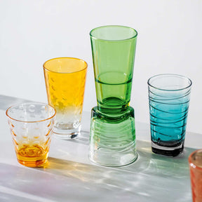 Trinkglas VARIO STRUTTURA 250 ml grün 6er-Set