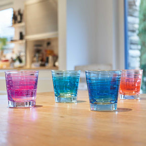 Trinkglas VARIO STRUTTURA 250 ml rot 6er-Set