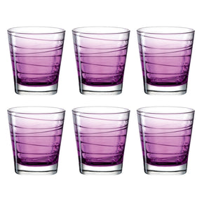 Trinkglas VARIO STRUTTURA 250 ml violett 6er-Set