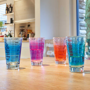 Trinkglas VARIO STRUTTURA 280 ml Farbverlauf 6er-Set