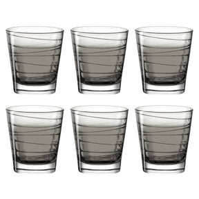 Trinkglas VARIO STRUTTURA 250 ml anthrazit 6er-Set