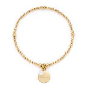 Armband DEBBY gold mit persönlicher Gravur