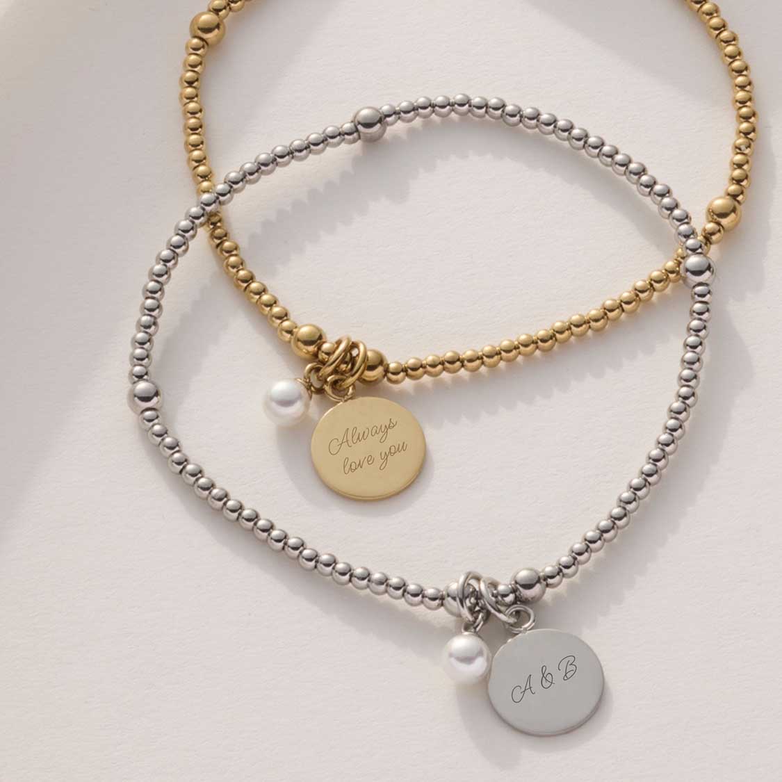 Armband DEBBY gold mit persönlicher Gravur