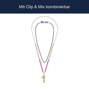 Halskette SOLERA 80 cm gold pink