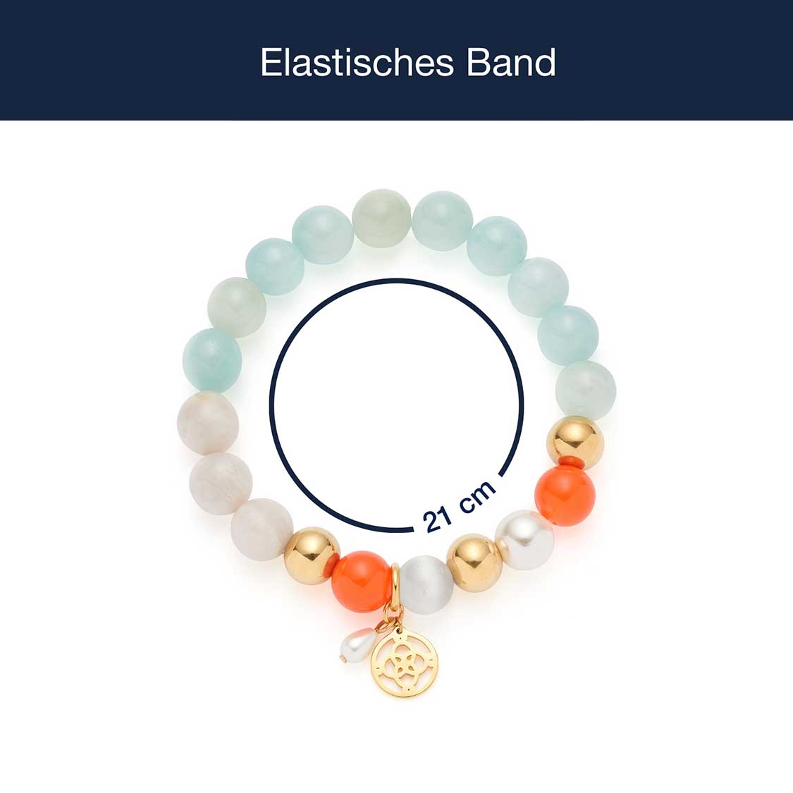 Armband SOLERA gold blau