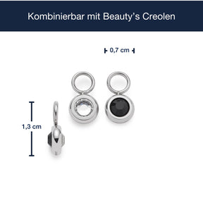 Set/2 Anhänger BLACKY silber/schwarz Beauty's