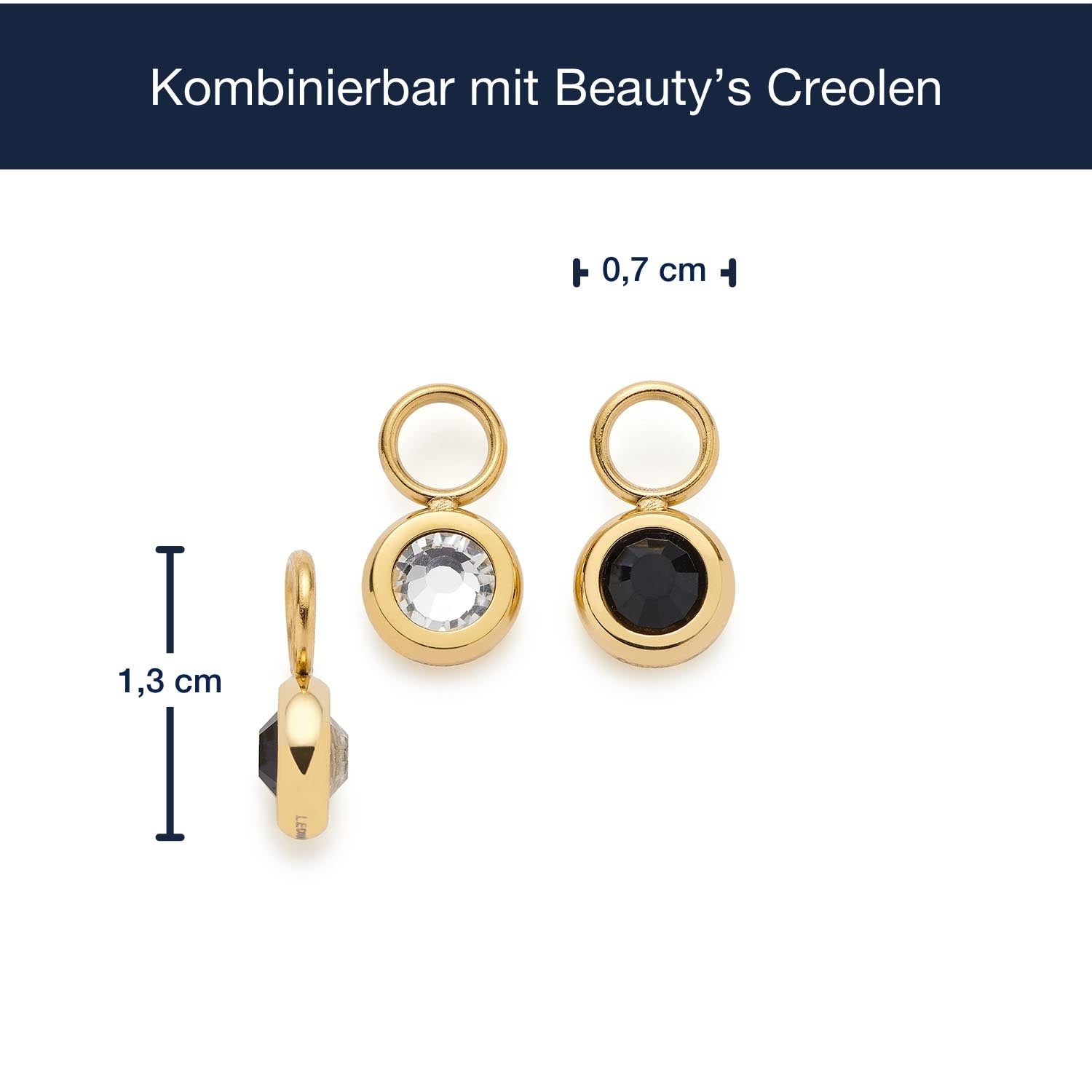 Set/2 Anhänger BLACKY silber/schwarz Beauty's