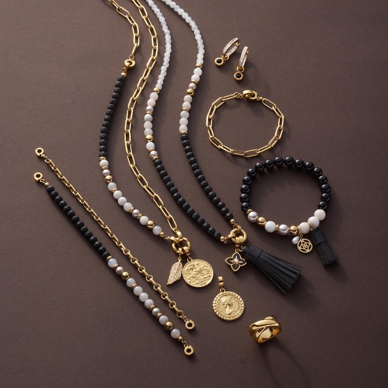 Set/2 Anhänger BLACKY silber/schwarz Beauty's