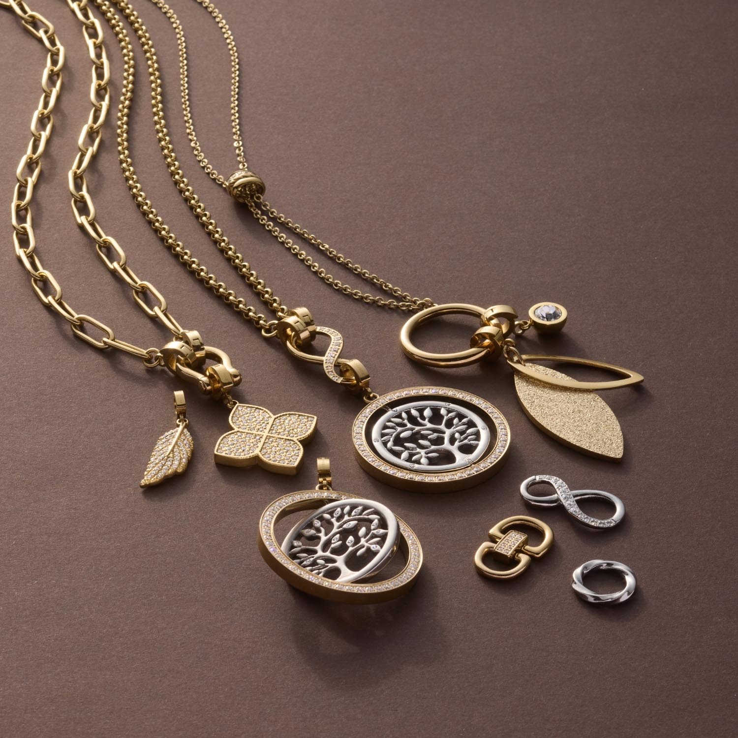 Anhänger FEDRA gold Clip & Mix