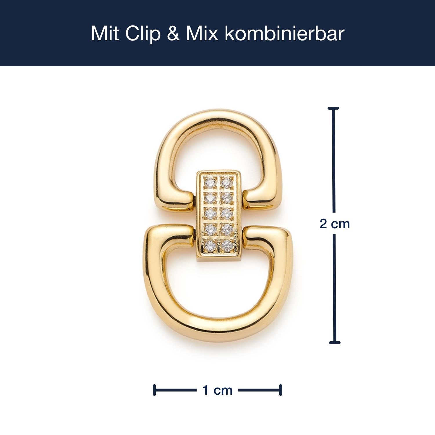 Schäkel TUXIDO gold Clip & Mix