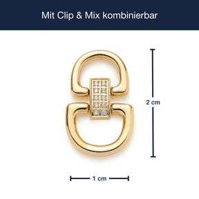 Schäkel TUXIDO gold Clip & Mix