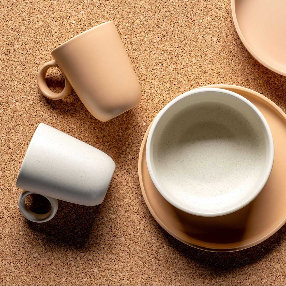 Keramikschale ROMA 16 cm creme 6er-Set