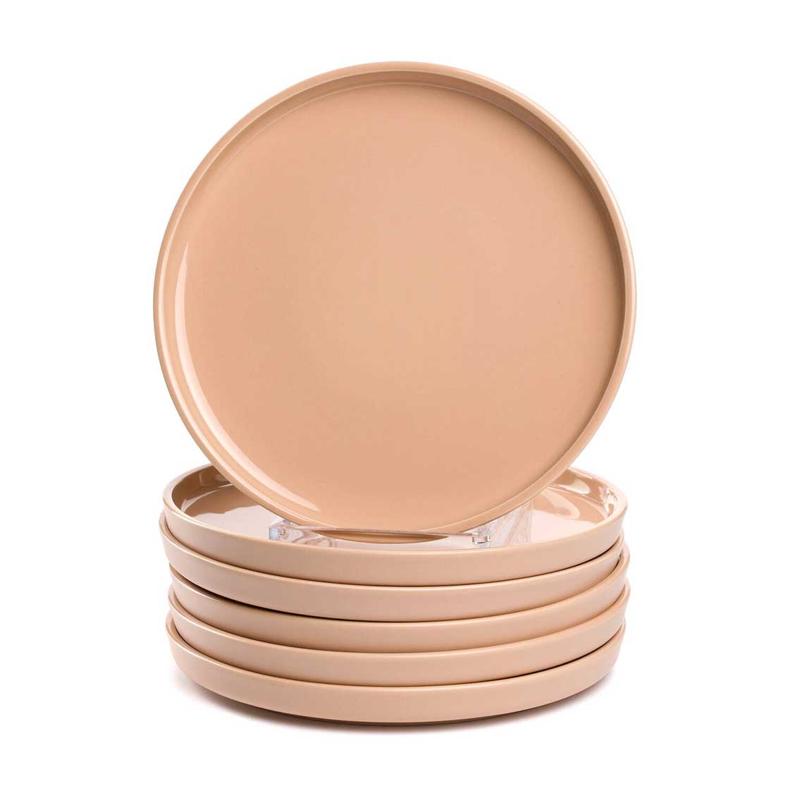 Keramikteller ROMA 22 cm apricot 6er-Set