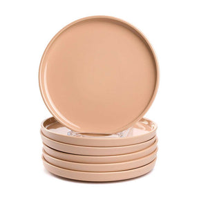 Keramikteller ROMA 22 cm apricot 6er-Set