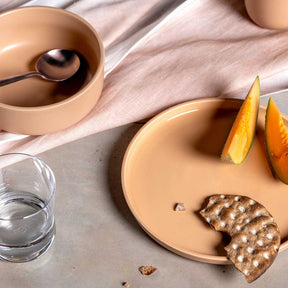 Keramikteller ROMA 22 cm apricot 6er-Set