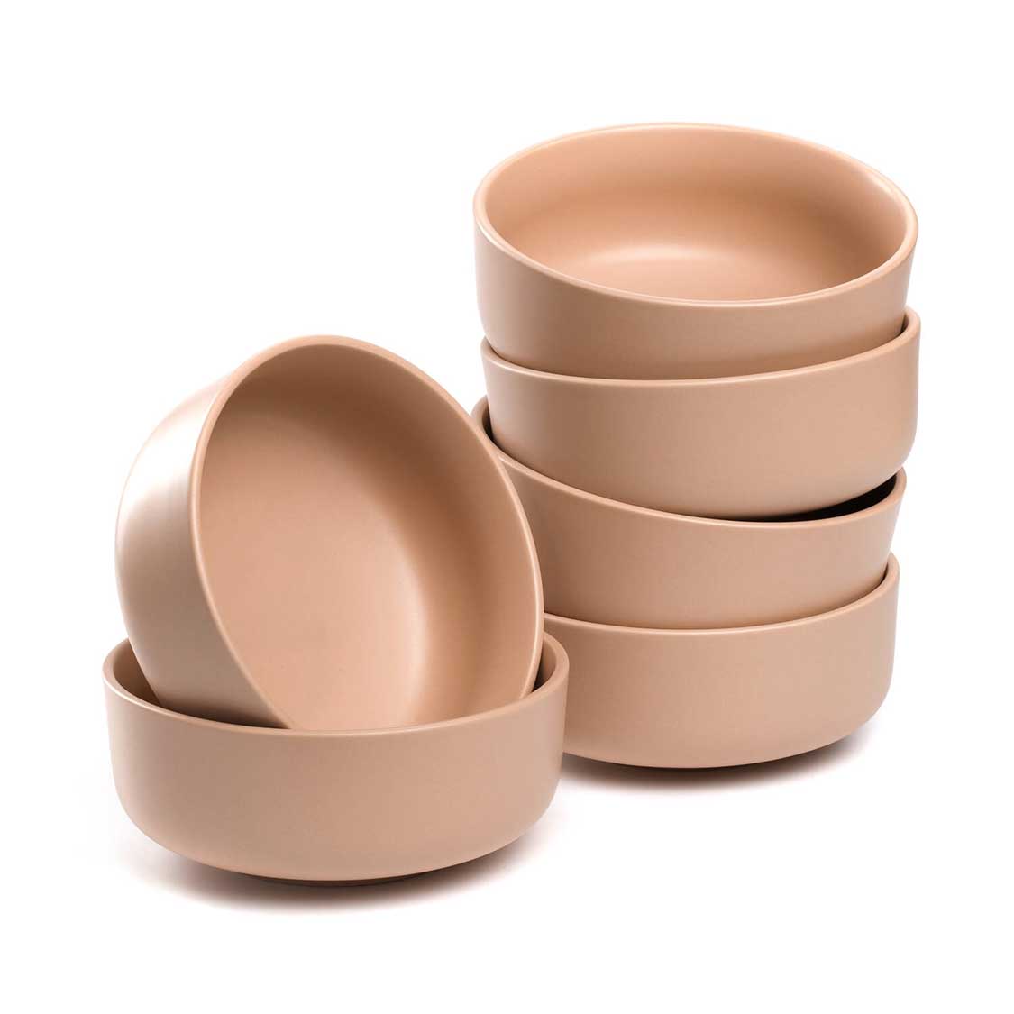 Keramikschale ROMA 16 cm apricot 6er-Set