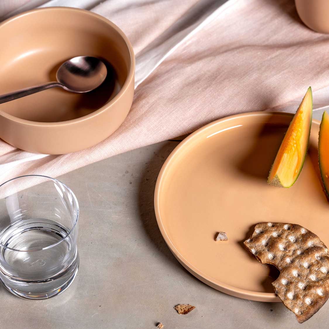 Keramikschale ROMA 16 cm apricot 6er-Set