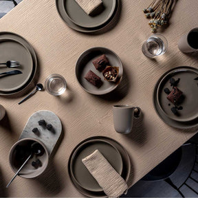Keramikteller ROMA 22 cm taupe 6er-Set