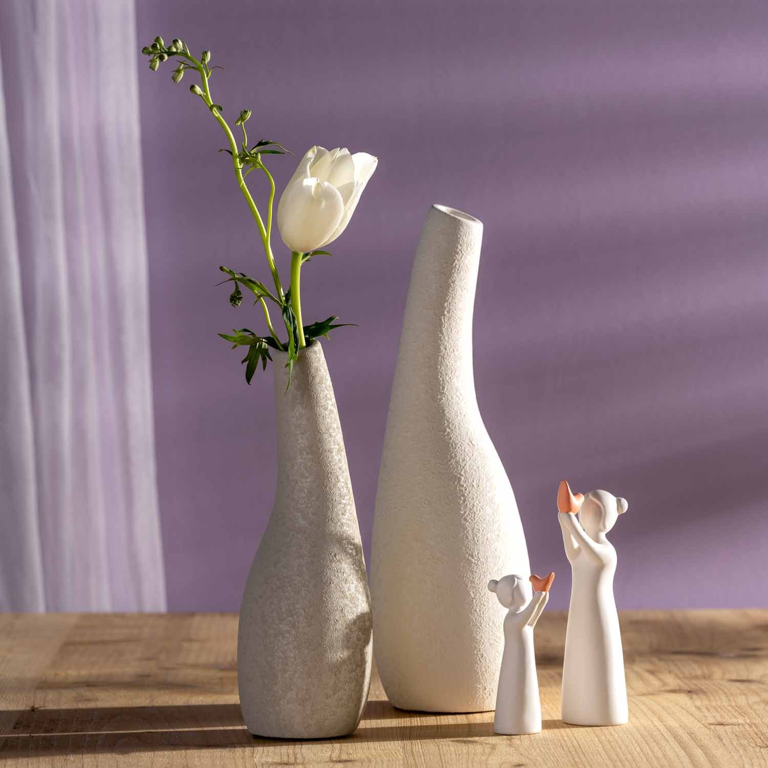 Mädchen mit Vogel LUMINOSA 13 cm
