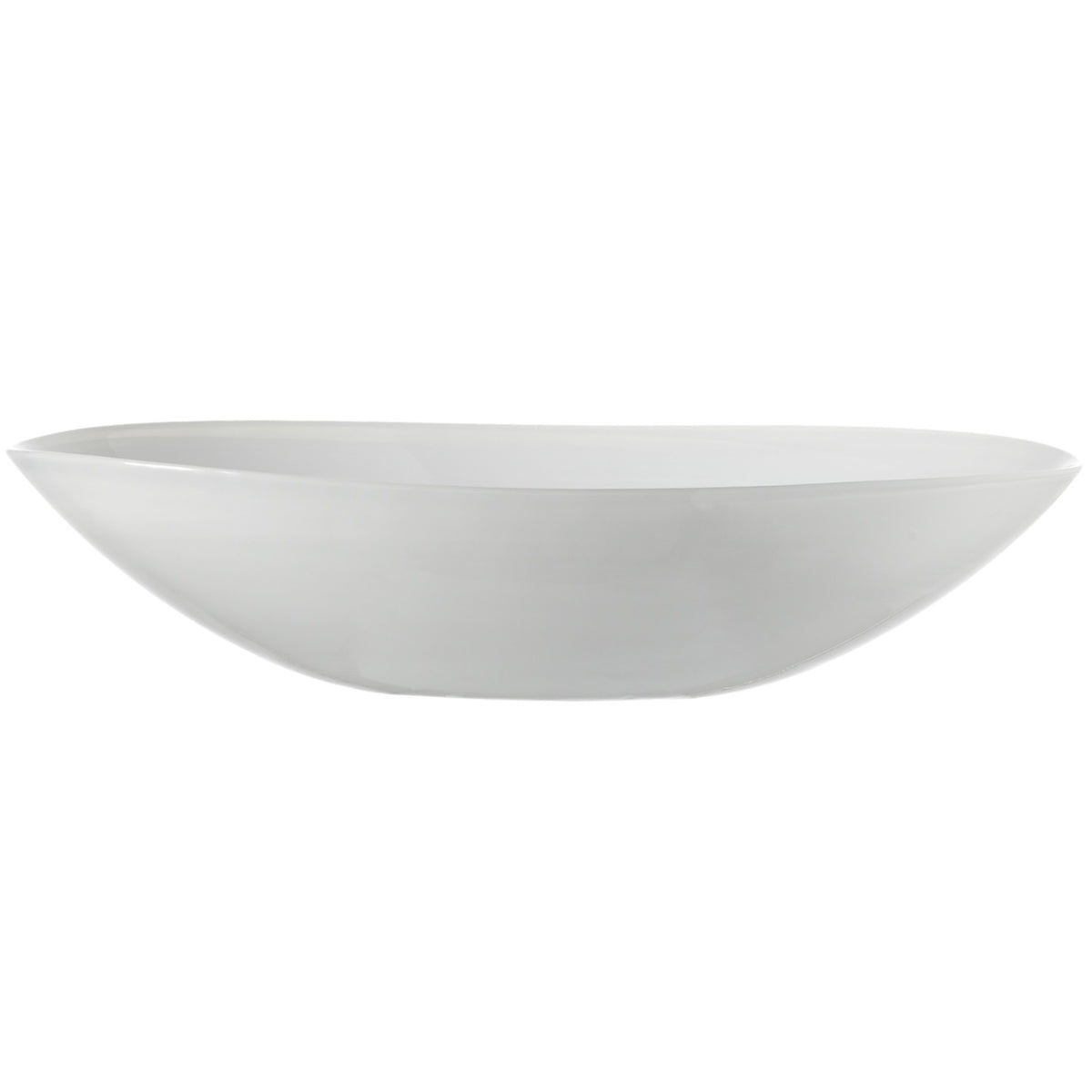 Schale ALABASTRO 32 cm weiß oval