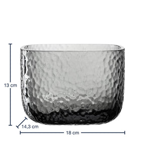Vase MARTELLO 13 cm grau