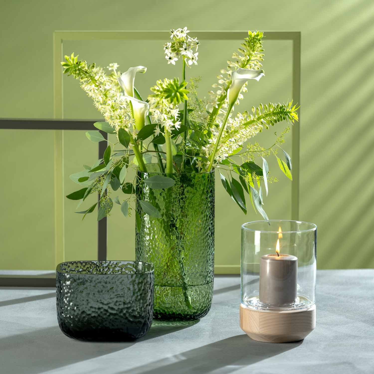 Vase MARTELLO 13 cm grau