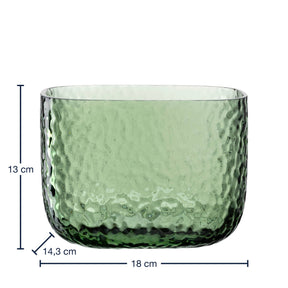 Vase MARTELLO 13 cm grün