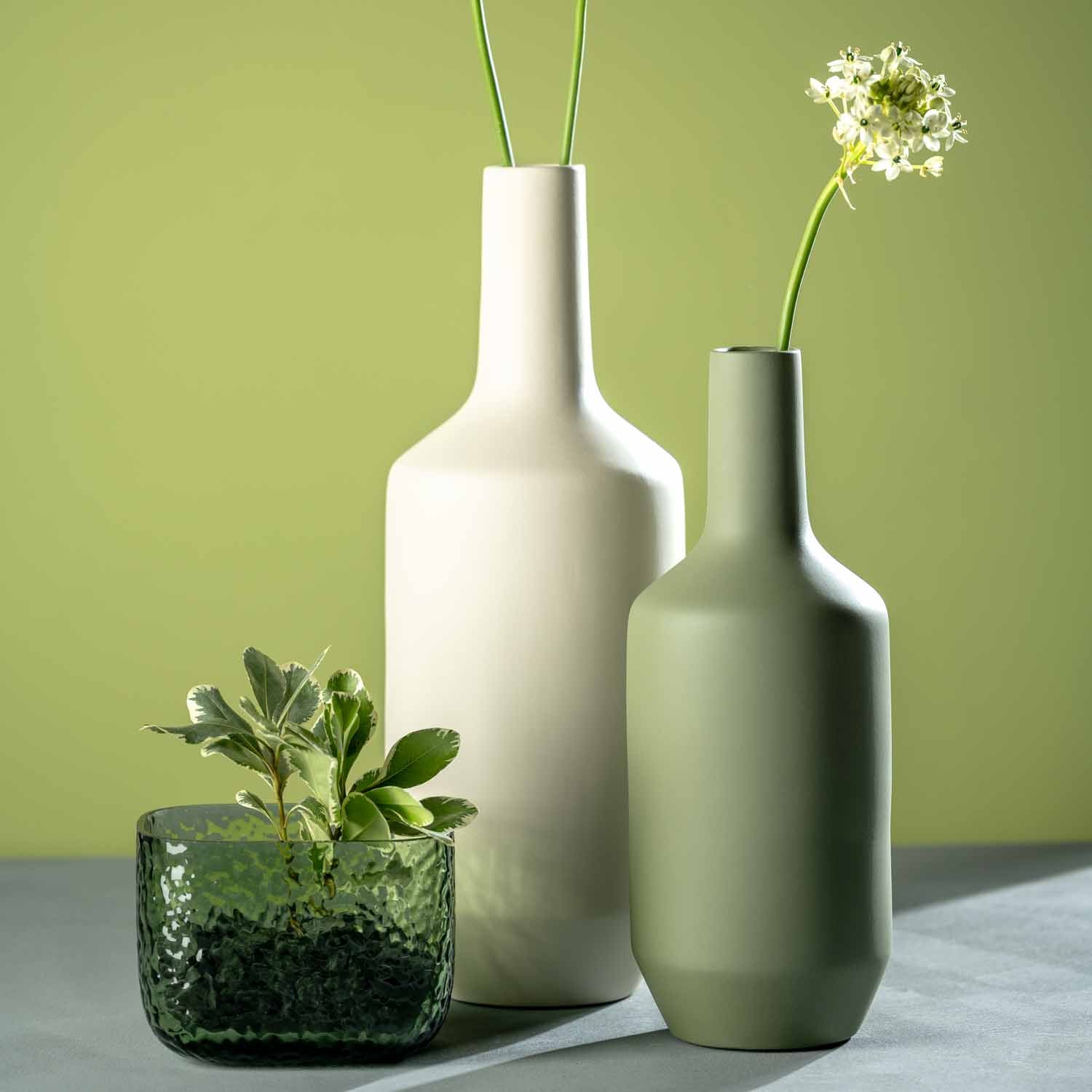 Vase MARTELLO 13 cm grün