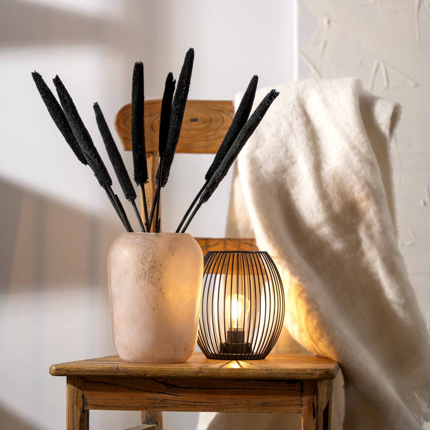 Vase TROGOLO 22 cm beige