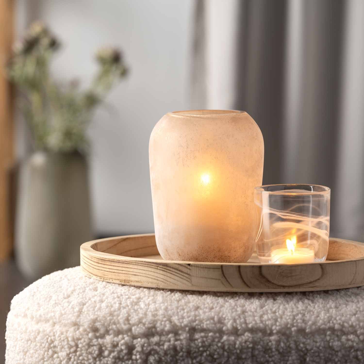 Vase TROGOLO 22 cm beige