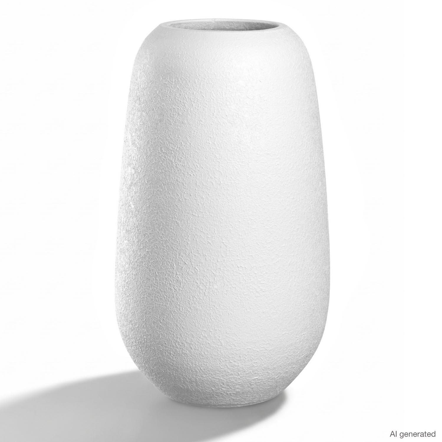 Keramikvase TROGOLO 40 cm weiß